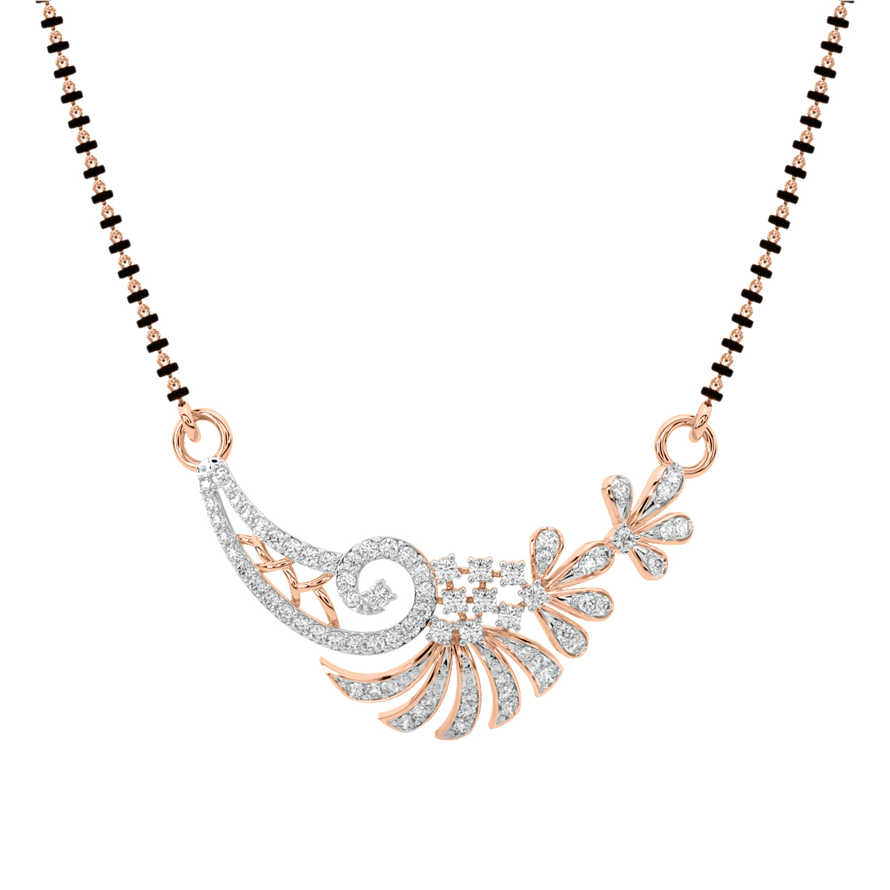 Huba Round Diamond Mangalsutra